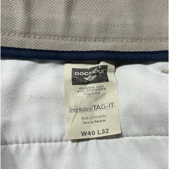 Dockers Individual Fit Waistband Pants Size 40x32 - Picture 6 of 7